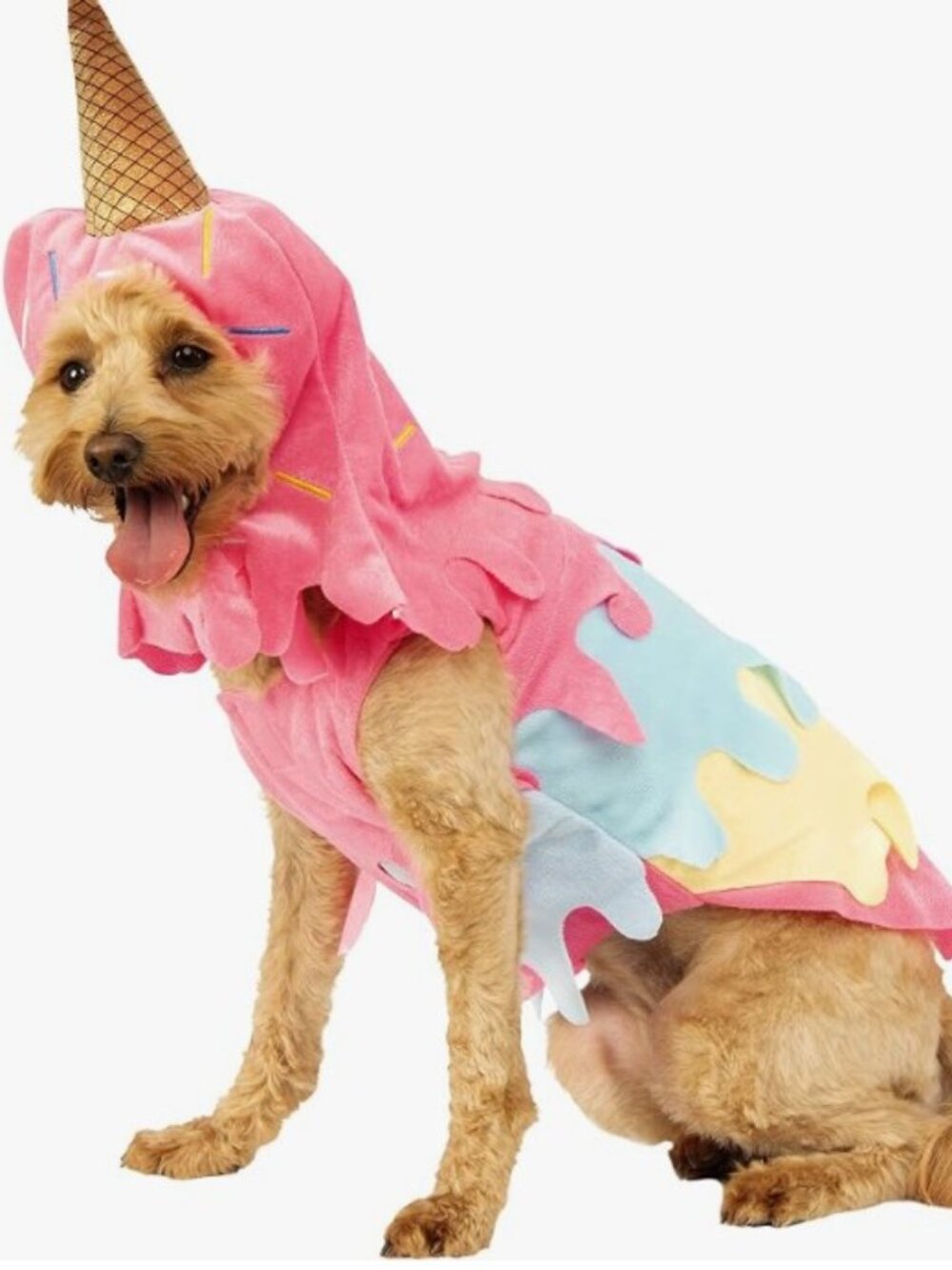 NEW NWT Dripping Ice Cream Cone Pet Costume, Large dog